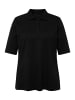 Ulla Popken Poloshirt in schwarz