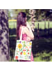 Mr. & Mrs. Panda Tote Bag Sommer mit Spruch in Bunt