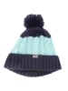 Jack Wolfskin Mütze Stormlock Pompom Beanie Fleece in Blau