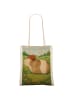 Mr. & Mrs. Panda Canvas Bag Meerschweinchen Weisheit Design ohne... in Weiß