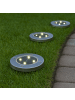 STAR Trading Solar Gartenleuchten Lawnlight 3er Set Edelstahl – LED Kerzen