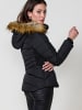 KOROSHI Kurzer, wattierter parka in SCHWARZ