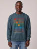 wat? Apparel Sweatshirt Sun And Moon in Petrol