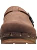 Sanita Comfortwear Clog "Wood-Hartwig Open" in Braun