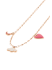 myMo Women Latch Back Earrings in Rose Gold Multicolor