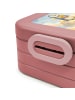 Mr. & Mrs. Panda Snackbox Pinguin Engel Pommes Design mit Spruch in Rot Pastell