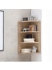 KADIMA DESIGN Eckregal 30x60x30 cm WL5.842 Holz Wandregal Eck Hängeregal, in Sonoma