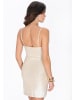 faina Women Dress in cream metallic