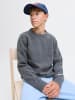 JACK & JONES Junior Jornorrebro Strickpullover Rundhals in dark grey melange