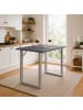 VCM  Holz Bartisch Stehtisch Tisch Tresen Xona 138x80 cm in Silber / Anthrazit