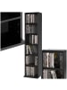tectake Standregal Medienregal in Holzoptik 90x21x20cm