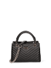 John Richmond Handtasche in BLACK AND  OFF SILVER