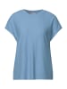 Street One Shirt mit Streifenstruktur in Blau