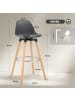 HOMCOM Barhocker-43B x 43L x 91H cm-Schwarz