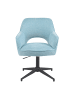 DUBI Möbel 2er-Set: Bürostuhl Mika-Bryn in Hellblau - (B)60 x (H)84 x  (T)65 cm
