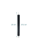 relaxdays 6 x LED Stabkerzen in Schwarz