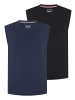 Man's World Muscleshirt in marine/ schw