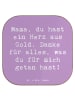 Mr. & Mrs. Panda Untersetzer für Gläser Spruch Mama Herz Gold mi... in Lavendeltraum