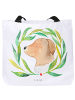 Mr. & Mrs. Panda Shopper Hund Blumen ohne Spruch in Weiß