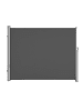 SONGMICS Seitenmarkise Sheld in Anthrazit - (B)400 x (H)200 cm