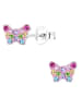 schmuck23 Silber Ohrringe 925 Schmetterling 0,5 cm x 0,6 cm
