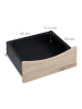 relaxdays Nachttischin Schwarz - (B)39 x (H)50 x (T)35 cm