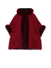 osha Poncho in Rot