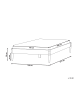 Beliani Doppelbett VEYRAC in Braun - (W) 168 x (H) 38 x (L) 211 cm