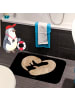 Mr. & Mrs. Panda Duschmatte Otter Herz ohne Spruch in Schwarz