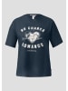 QS T-Shirt in 58D0_tiefblau