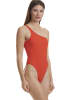 Wolford Badeanzug High Leg One Piece in red glow