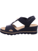 rieker Keilsandalette in schwarz