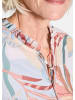 GOLDNER Chiffonbluse Luftige Bluse mit Rüschen-Details in bunt / gemustert