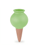 relaxdays 4 x Tonkegel in Grün/ Terrakotta - 100 ml
