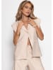 SASSYCLASSY Oversize Weste in Beige