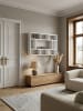 KADIMA DESIGN Wandregal WL5.810 75x51x16 cm Holz Hängeregal Modern, Design in Weiß