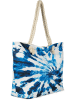 styleBREAKER Strandtasche in Weiß-Blau