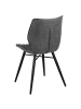 Beliani 2er-Set Esszimmerstuhl LISLE in Grau/Schwarz