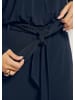 MADELEINE Eleganter Overall mit weitem Bein in marine