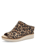 Tamaris Mules Pantoletten in Animal