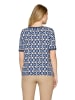 Betty Barclay Casual-Shirt mit Tunnelzug in Blau/Weiß