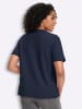 Sieh an! Rundhals-Shirt in marine-grau