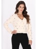 faina Damen Cardigan in Wollweiss