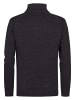 Petrol Industries Melierter Pulover Logan in Schwarz