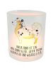 Mr. & Mrs. Panda Teelicht Hund Australien Shepherd mit Spruch in Transparent