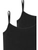 Schiesser Spaghetti Top Teens Girls 95/5 Organic Cotton in Schwarz