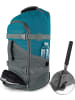 normani Reisetasche mit Rucksackfunktion 60 Liter Melano in Grau/Petrol