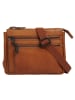 SPIKES & SPARROW Umhängetasche echt Leder in cognac
