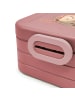 Mr. & Mrs. Panda Snack Box Eule Federschmuck Motiv mit Spruch in Rot Pastell