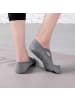 MUNADUNA Yoga-Zehensocken mit Doppelkreuz in Hellgrau